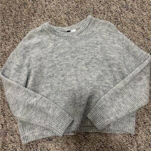 Light Gray Women's Crew Neck Sweater